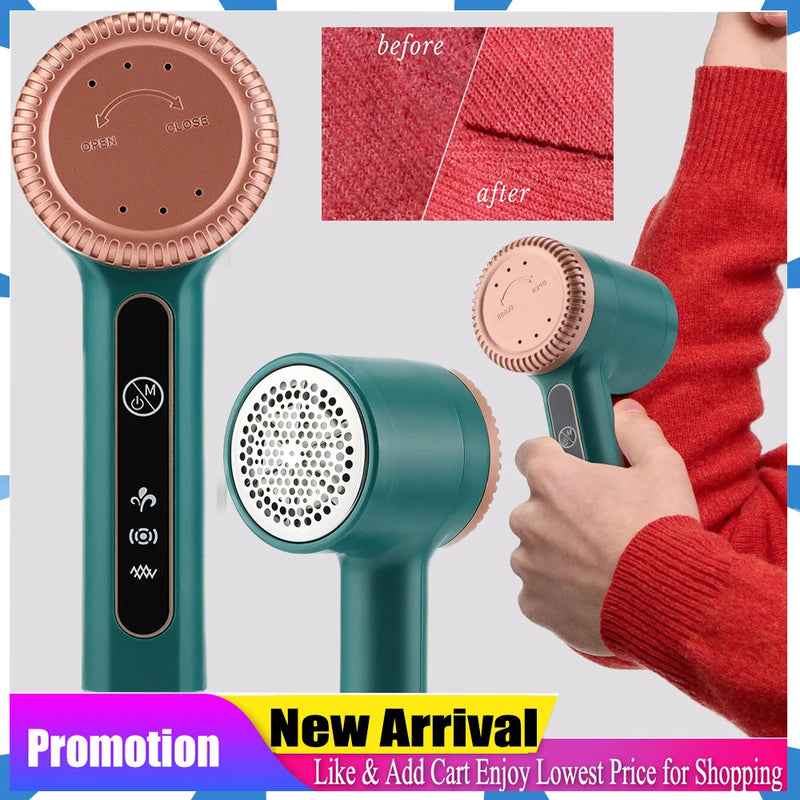 Three Levels Household Hair Ball Trimmer Portable Electric Lint Remover Hairball Clothes Fizz Fluffs Removal USB Charging