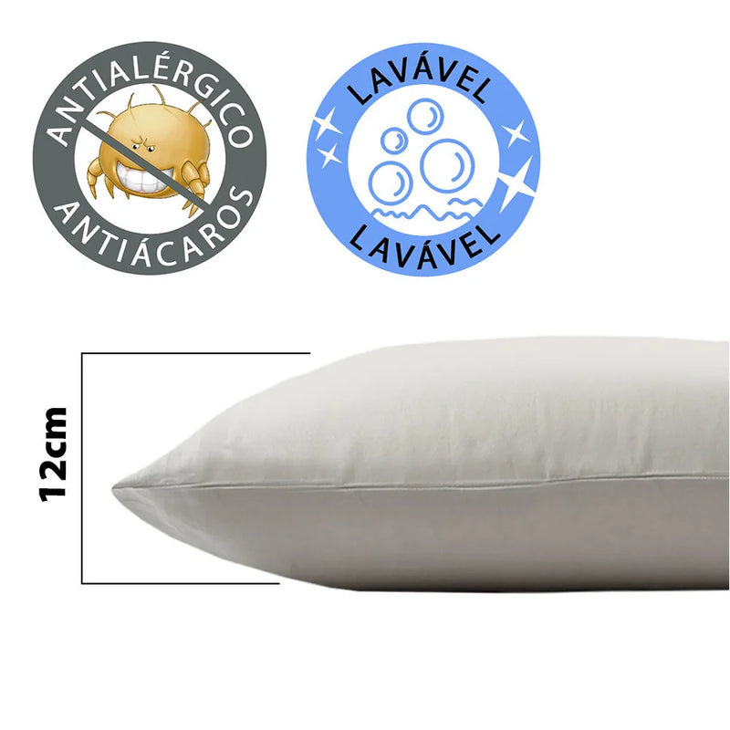 Washable Pillow Extra Soft Comfort Silicone Fiber BF Antiallergic