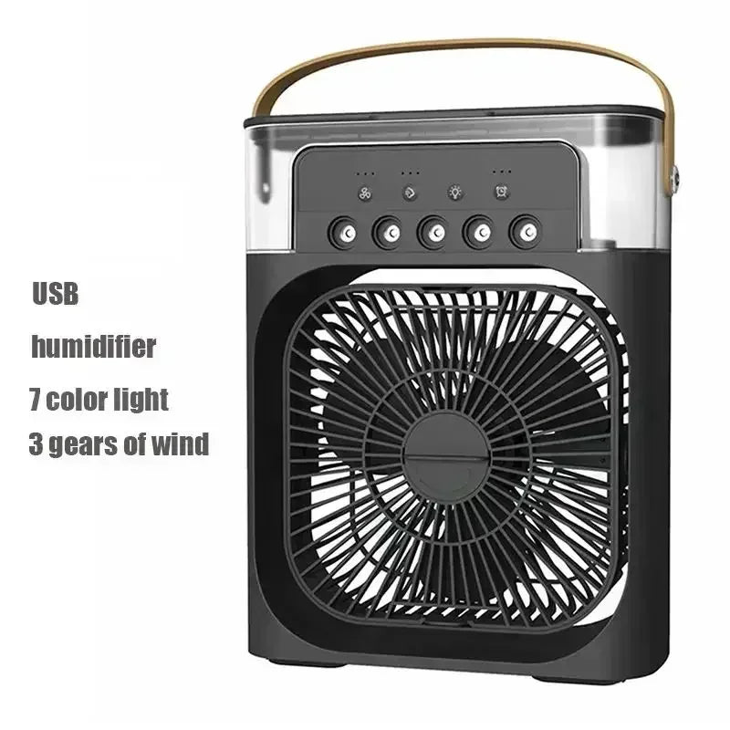 Portable Humidifier Air Conditioner Fan Household Hydrocooling Water mist Cooler Portable Air Adjustment For Office 3 Speed Fan