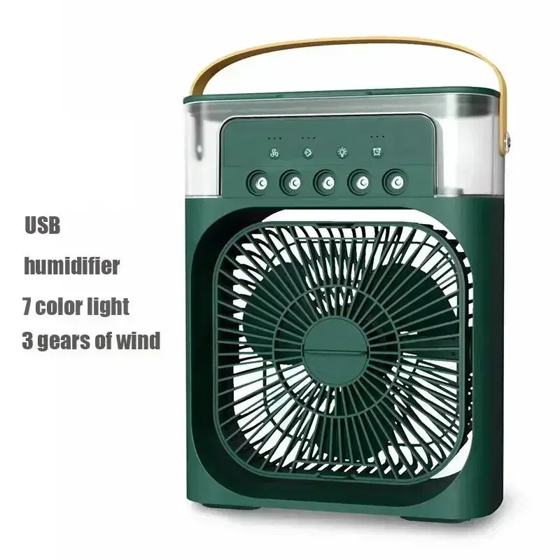 Portable Humidifier Air Conditioner Fan Household Hydrocooling Water mist Cooler Portable Air Adjustment For Office 3 Speed Fan